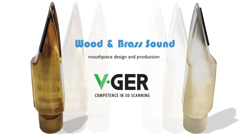 Scansione 3D di bocchini per sax con V-GER Srl