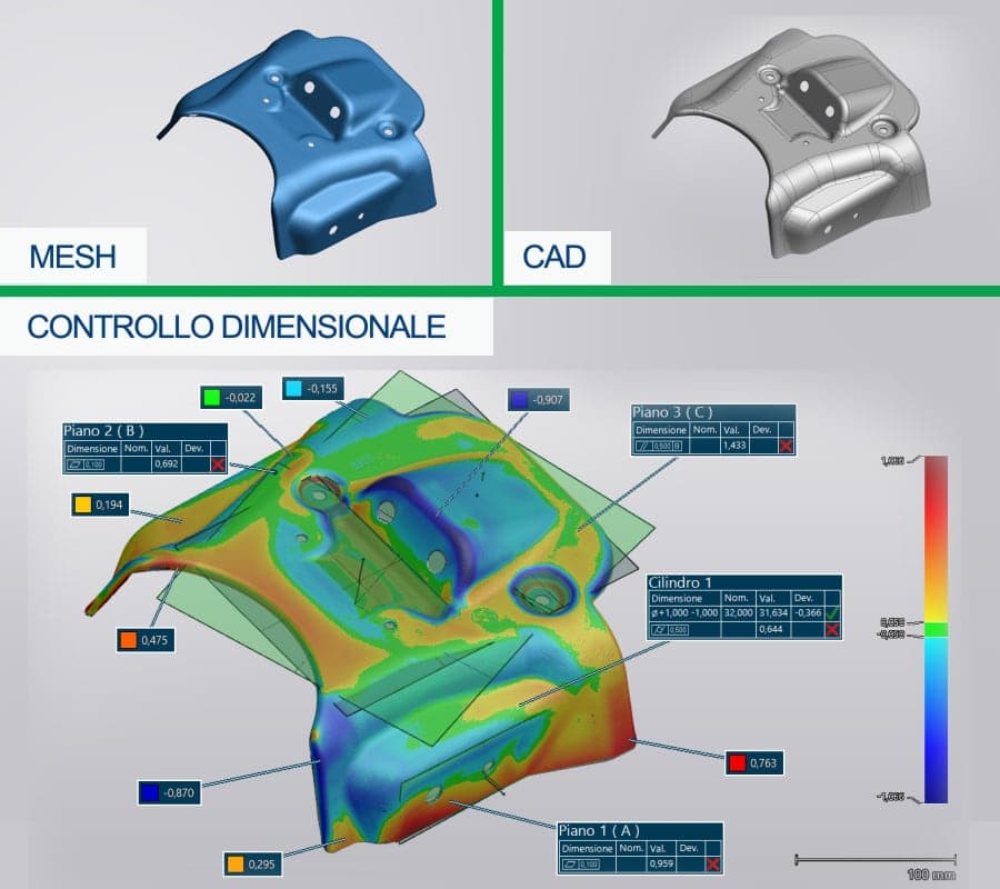 Controllo NDT realizzato con strumenti professionali di V-GER